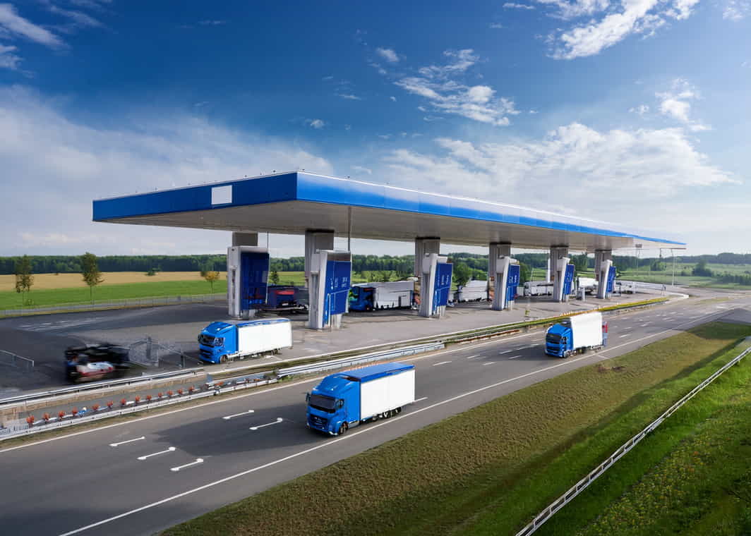 Eine von vielen Tankstellen, an denen diese LKW-Tankkarte akzeptiert wird