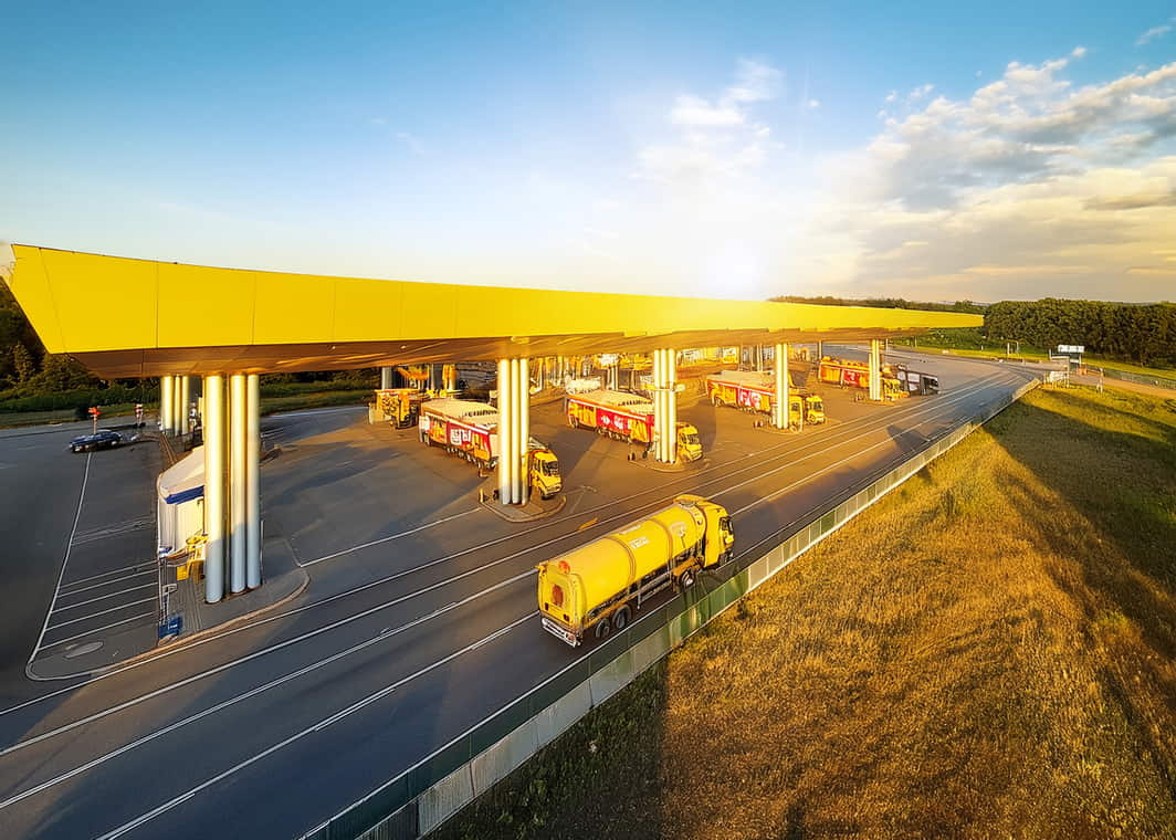 Eine von vielen Tankstellen, an denen diese LKW-Tankkarte akzeptiert wird